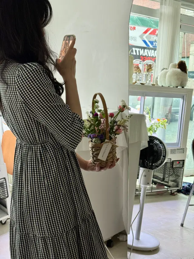 네추럴 꽃바구니