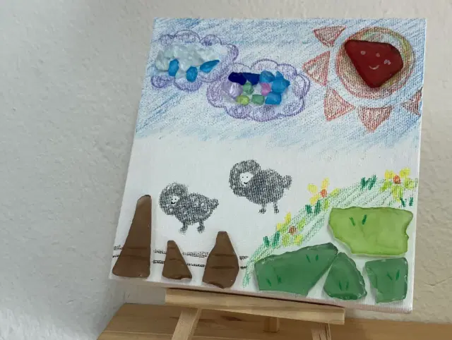 바다의 보석으로 그리는 그림