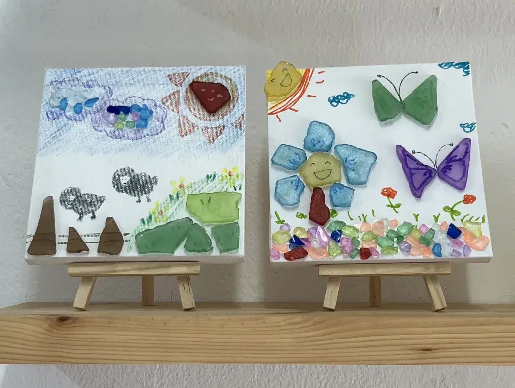 바다의 보석으로 그리는 그림