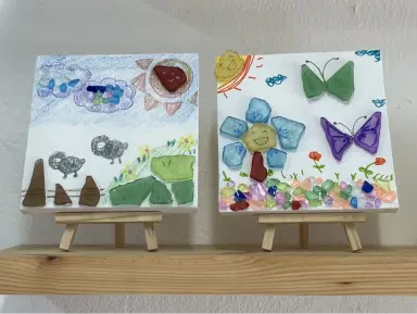 바다의 보석으로 그리는 그림